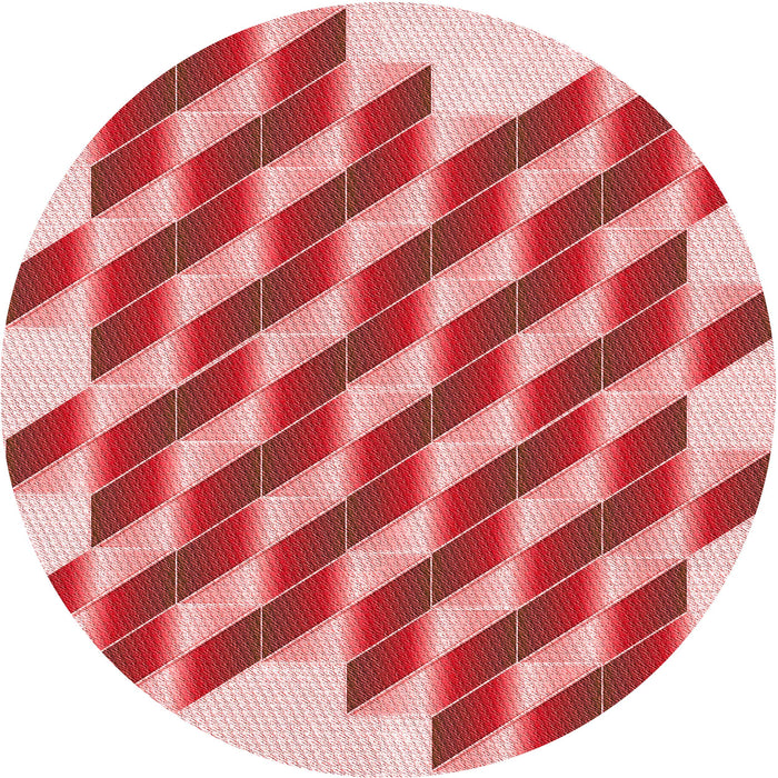 Square Patterned Pastel Pink Rug, pat3314rd