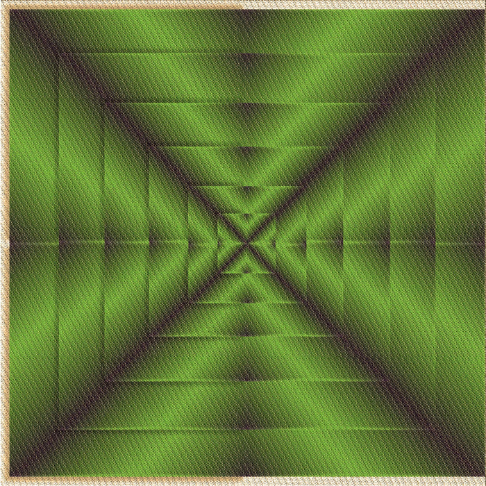 Round Patterned Army Green Rug, pat3315brn