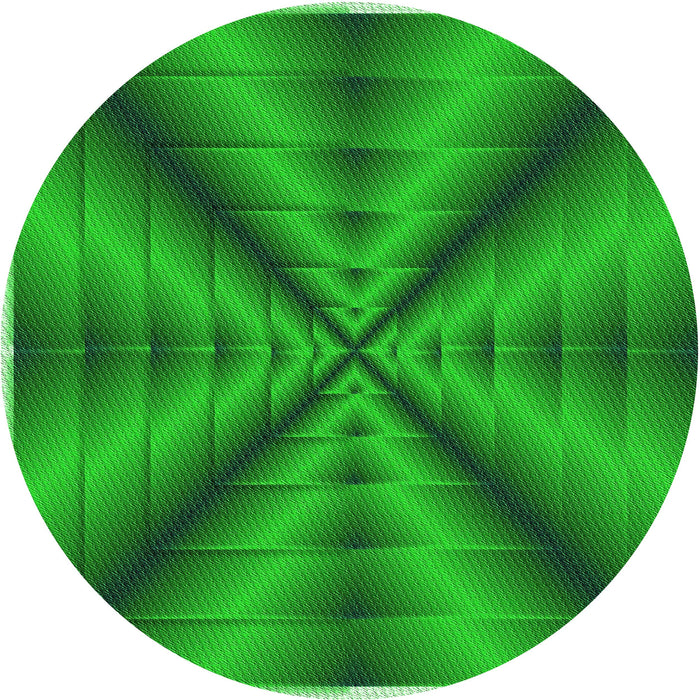 Square Patterned Green Rug, pat3315grn