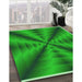 Machine Washable Transitional Green Rug in a Family Room, wshpat3315grn