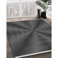 Patterned Dark Gray Black Rug, pat3315gry