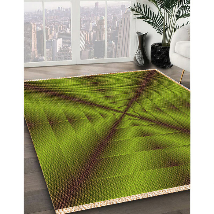Machine Washable Transitional Pistachio Green Rug in a Family Room, wshpat3315org
