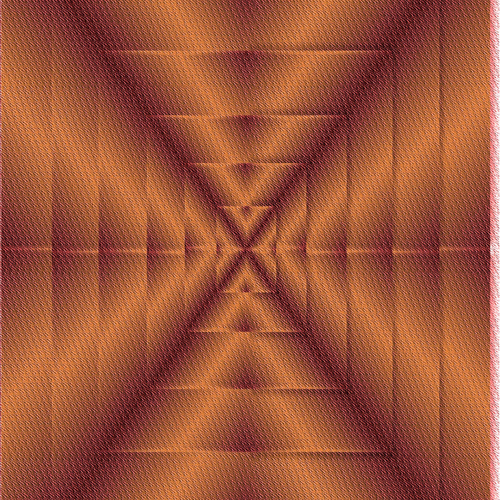 Patterned Bright Orange Rug, pat3315rd