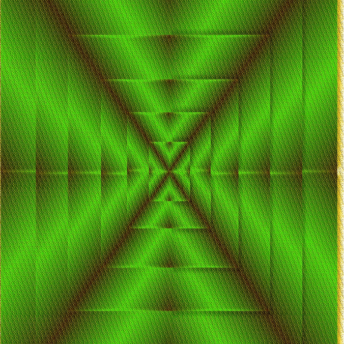 Patterned Green Rug, pat3315yw