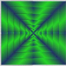 Square Patterned Neon Green Modern Rug, pat3315