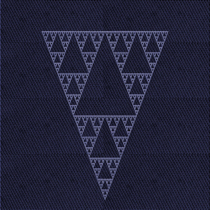 Round Patterned Black Rug, pat3316blu