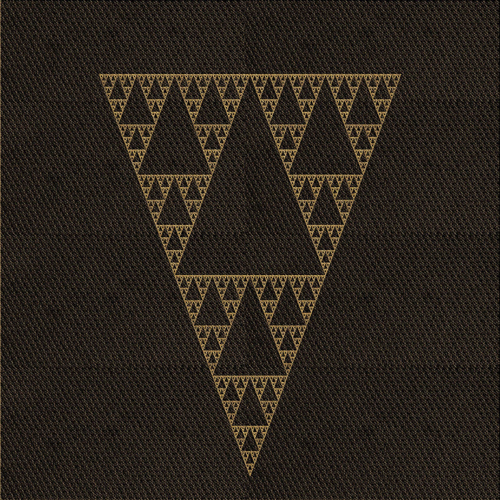 Round Patterned Black Rug, pat3316brn