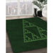 Machine Washable Transitional Deep Emerald Green Rug in a Family Room, wshpat3316grn