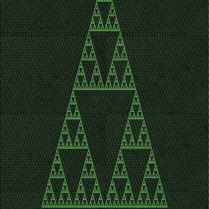 Patterned Deep Emerald Green Rug, pat3316grn