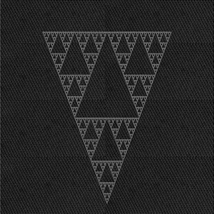 Round Patterned Black Rug, pat3316gry