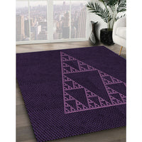 Patterned Purple Rug, pat3316pur