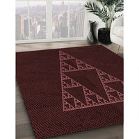 Patterned Chocolate Brown Rug, pat3316rd