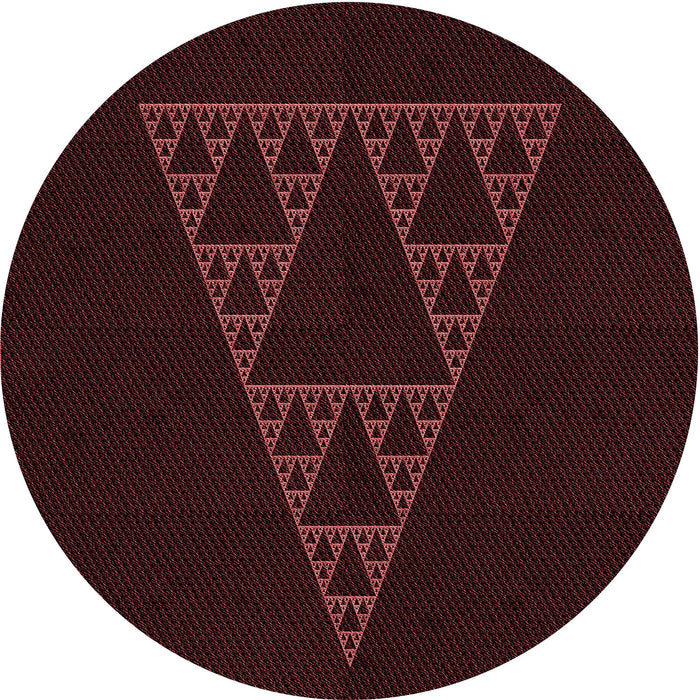 Square Machine Washable Transitional Chocolate Brown Rug in a Living Room, wshpat3316rd