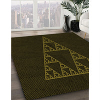 Patterned Black Rug, pat3316yw