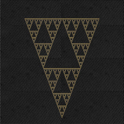 Square Patterned Black Novelty Rug, pat3316