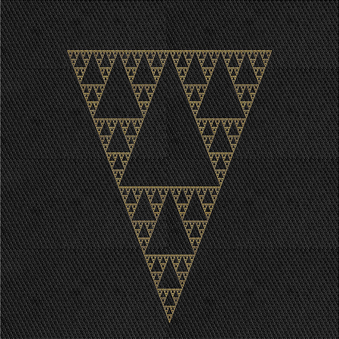 Square Patterned Black Novelty Rug, pat3316