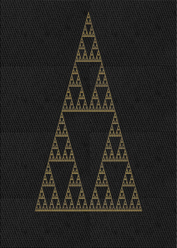 Patterned Black Novelty Rug, pat3316