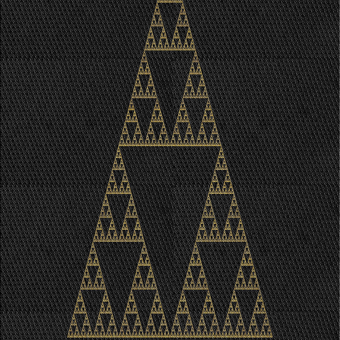 Patterned Black Novelty Rug, pat3316