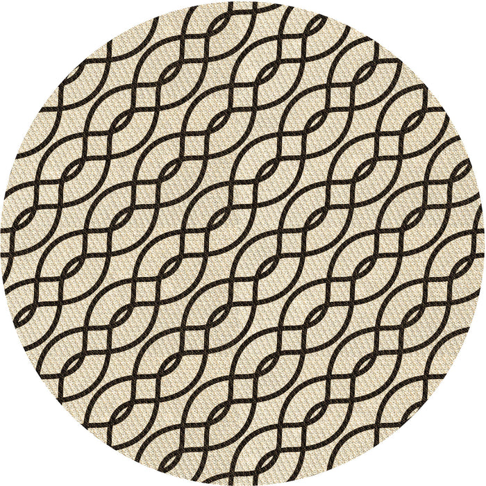Square Patterned Coffee Brown Rug, pat3317brn