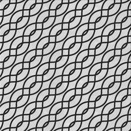 Square Patterned Platinum Gray Novelty Rug, pat3317