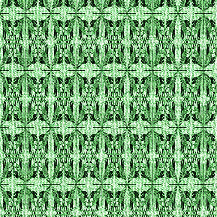 Patterned Forest Green Rug, pat3318grn