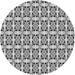 Square Patterned Gray Rug, pat3318gry