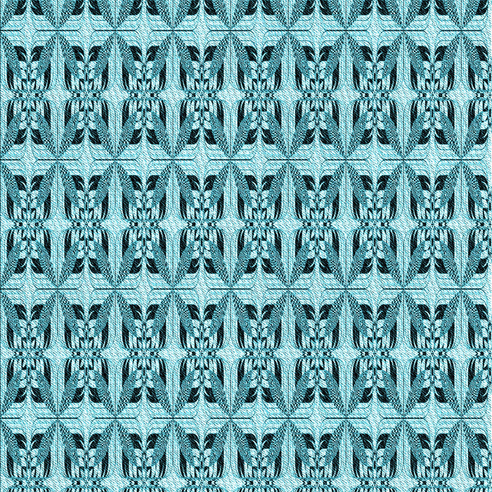 Patterned Teal Green Rug, pat3318lblu