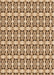 Machine Washable Transitional Saddle Brown Rug, wshpat3318org