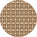 Square Machine Washable Transitional Saddle Brown Rug in a Living Room, wshpat3318org