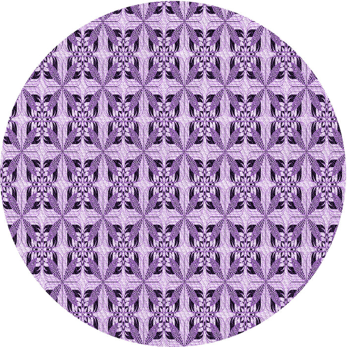 Square Patterned Blossom Pink Rug, pat3318pur