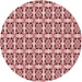 Square Machine Washable Transitional Pink Rug in a Living Room, wshpat3318rd