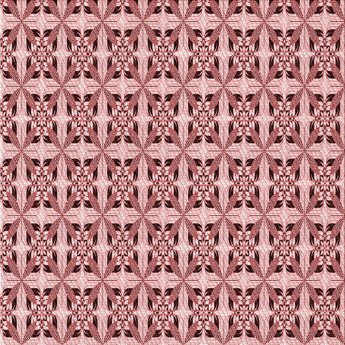 Round Machine Washable Transitional Pink Rug, wshpat3318rd