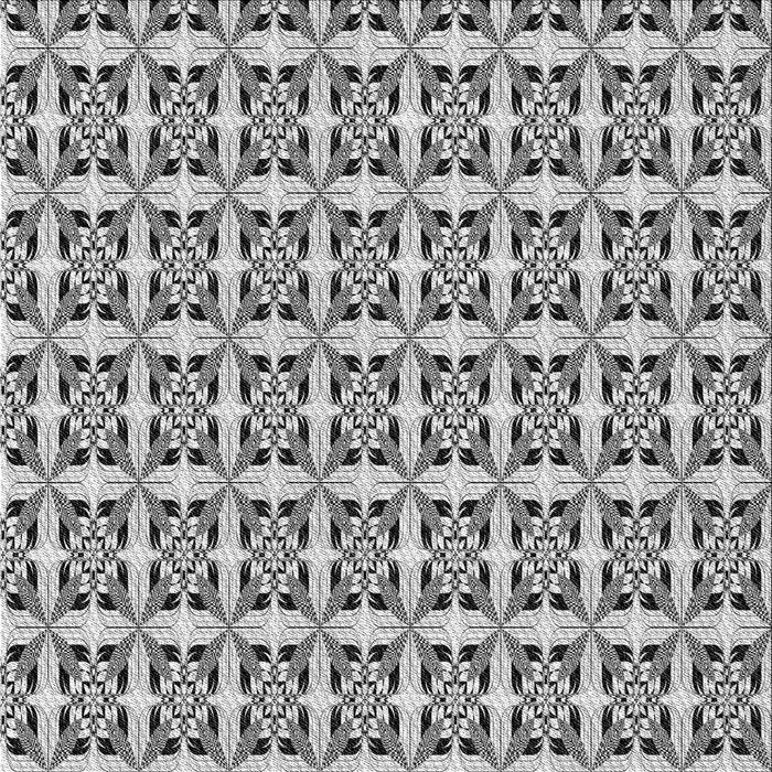 Square Patterned Gray Novelty Rug, pat3318