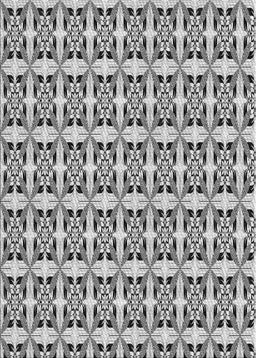 Patterned Gray Novelty Rug, pat3318