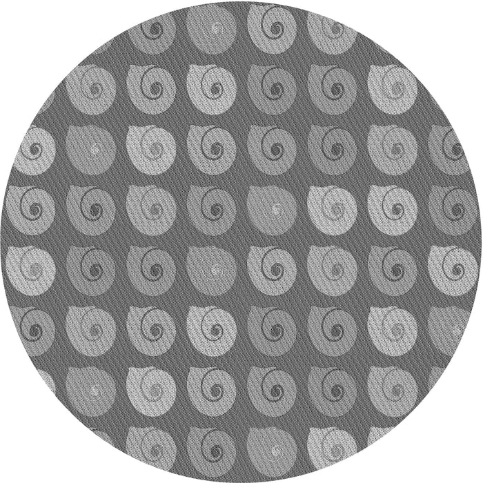 Square Patterned Ash Gray Rug, pat3319gry