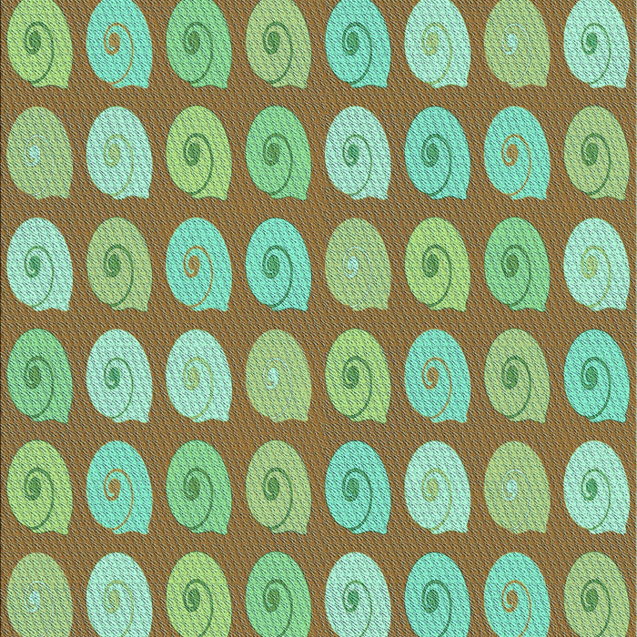 Patterned Green Rug, pat3319lblu