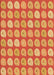 Patterned Orange Rug, pat3319org