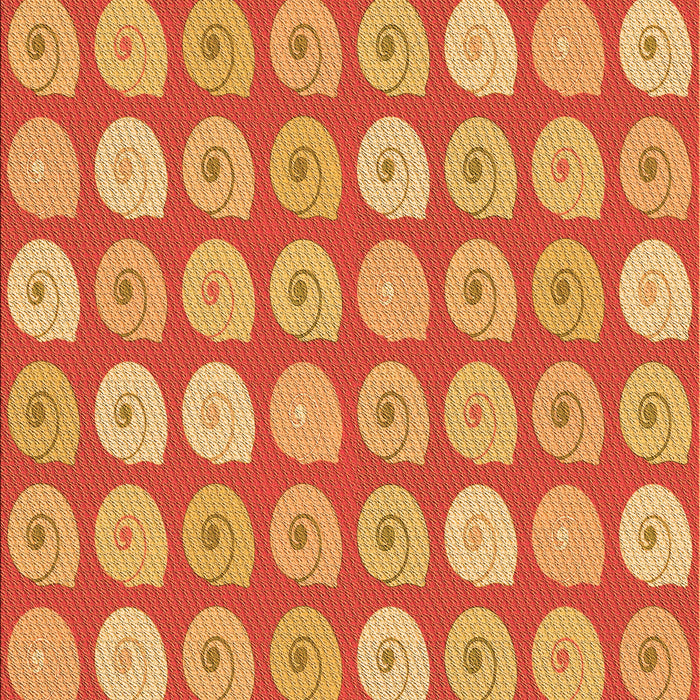 Patterned Orange Rug, pat3319org