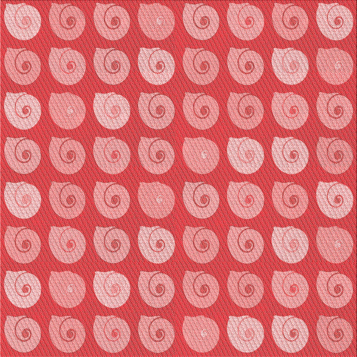 Round Patterned Light Coral Pink Rug, pat3319rd
