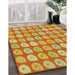 Patterned Red Novelty Rug in Family Room, pat3319