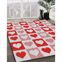 Patterned Platinum Gray Novelty Rug, pat331