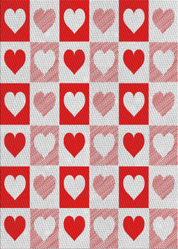 Patterned Platinum Gray Novelty Rug, pat331
