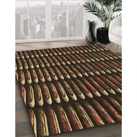 Patterned Sienna Brown Rug, pat332brn