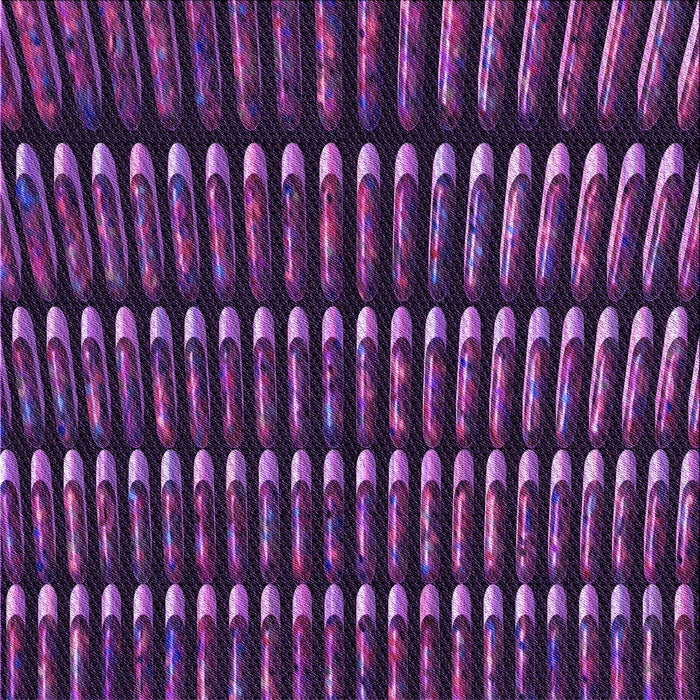 Round Patterned Dark Orchid Purple Rug, pat332pur