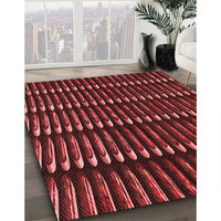 Patterned Red Rug, pat332rd