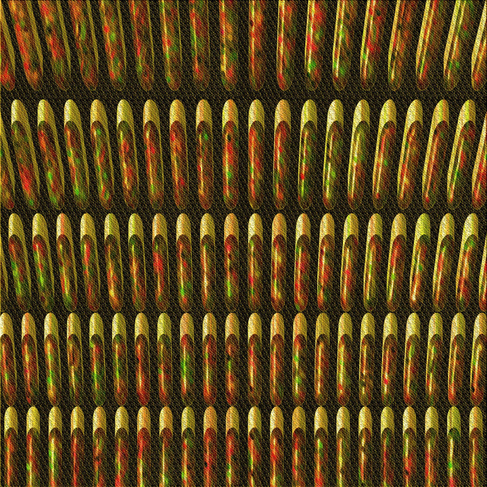 Round Patterned Red Rug, pat332yw