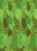 Patterned Green Rug, pat3320grn
