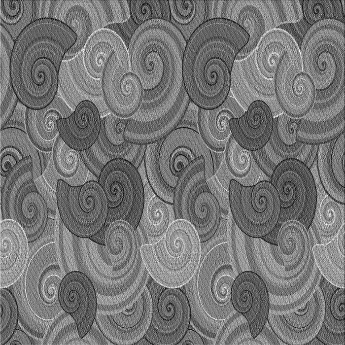 Round Patterned Gray Rug, pat3320gry