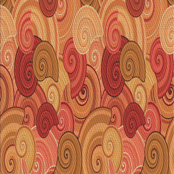 Machine Washable Transitional Orange Rug, wshpat3320org