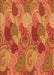 Patterned Orange Rug, pat3320org